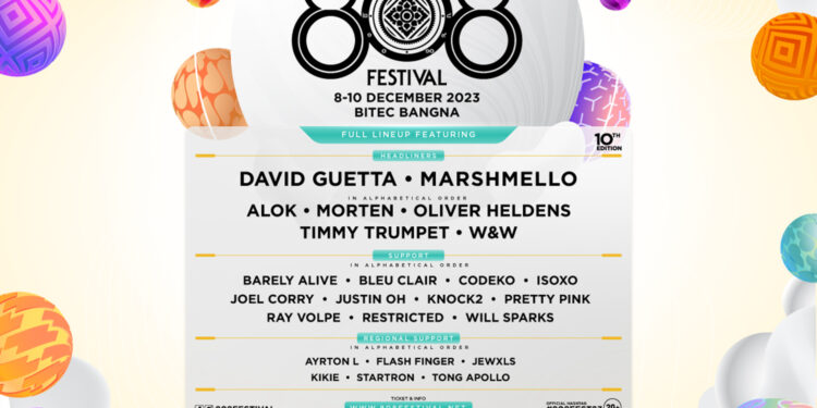 808 Festival 2023 ประกาศไลน์อัปดีเจระดับฟ้าประทาน ฉลองครบรอบ10ปี